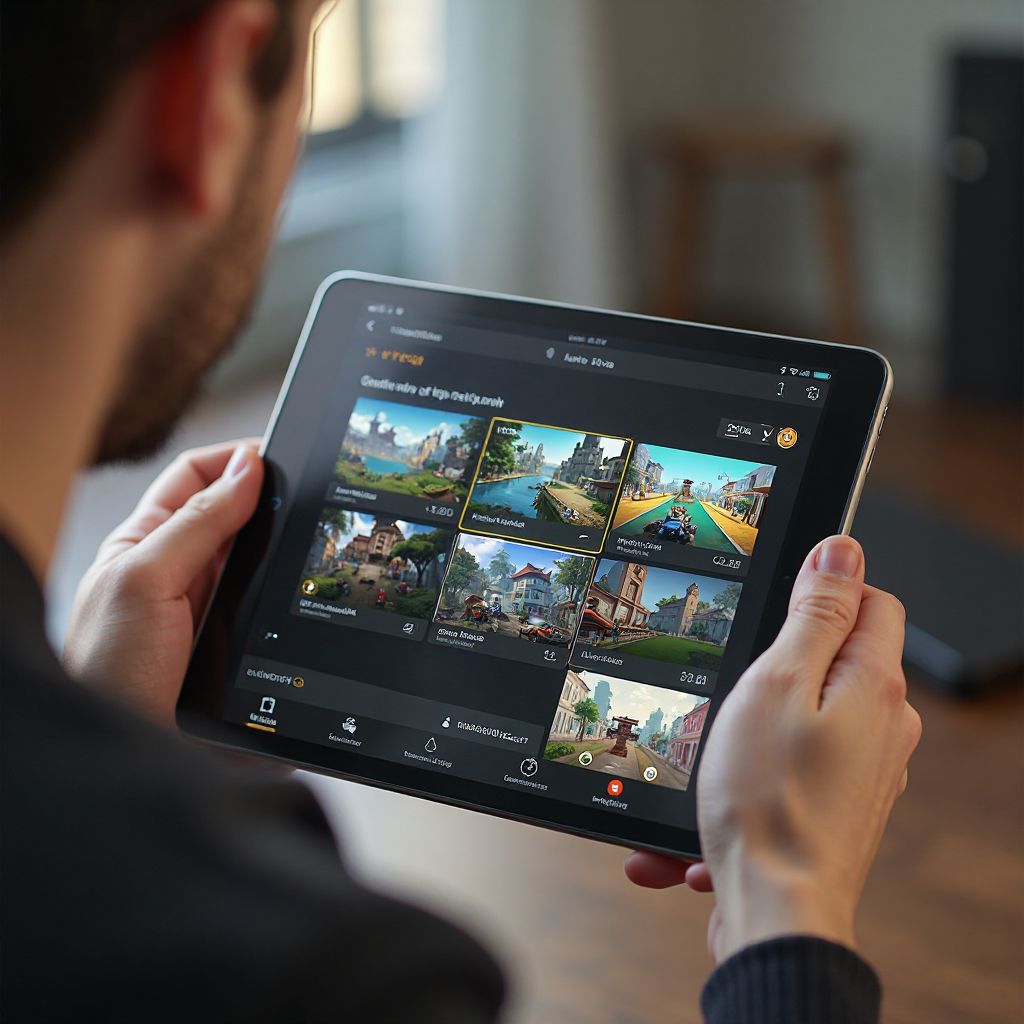 Adult mobile gaming recommendation scene